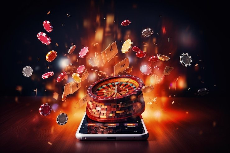 Antarmuka aplikasi whiteslots menampilkan sportsbook, live casino, dan slot games